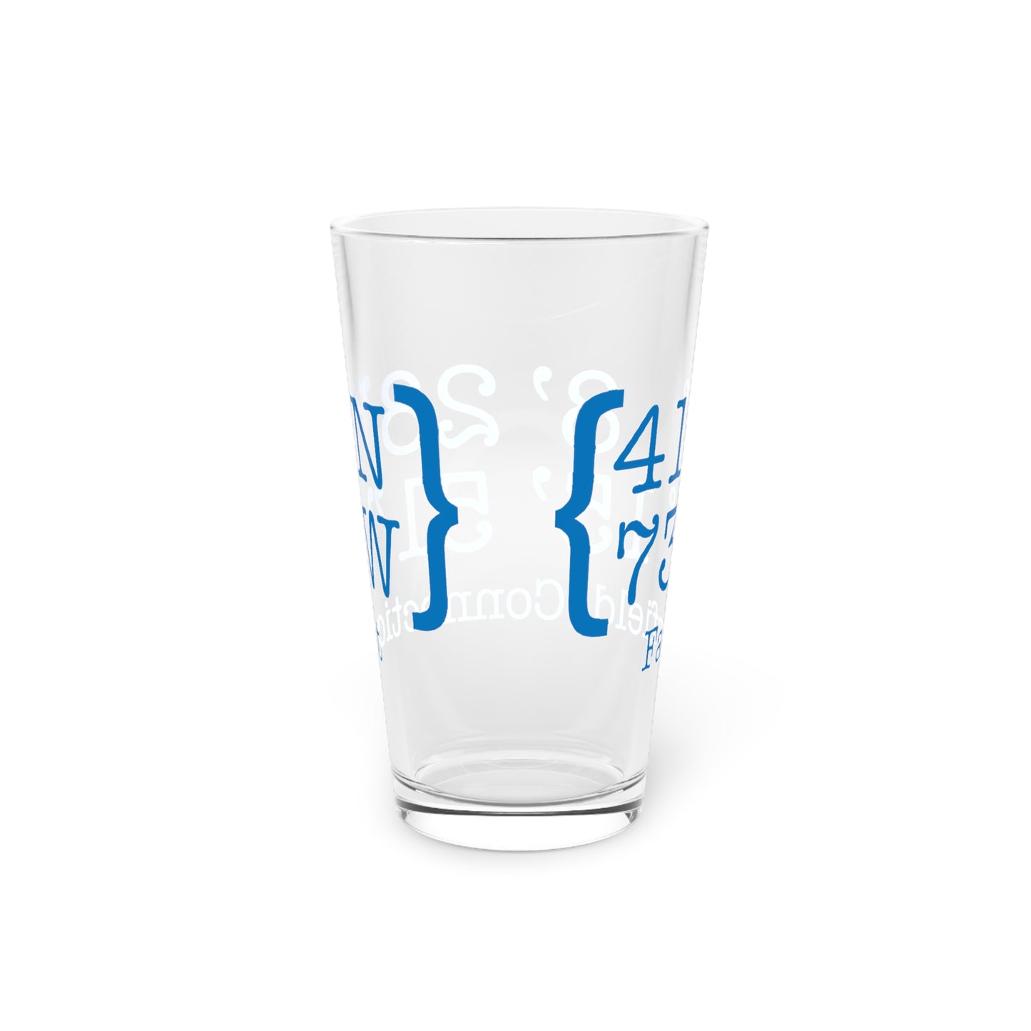 Fairfield Coordinates Pint Glass, 16oz