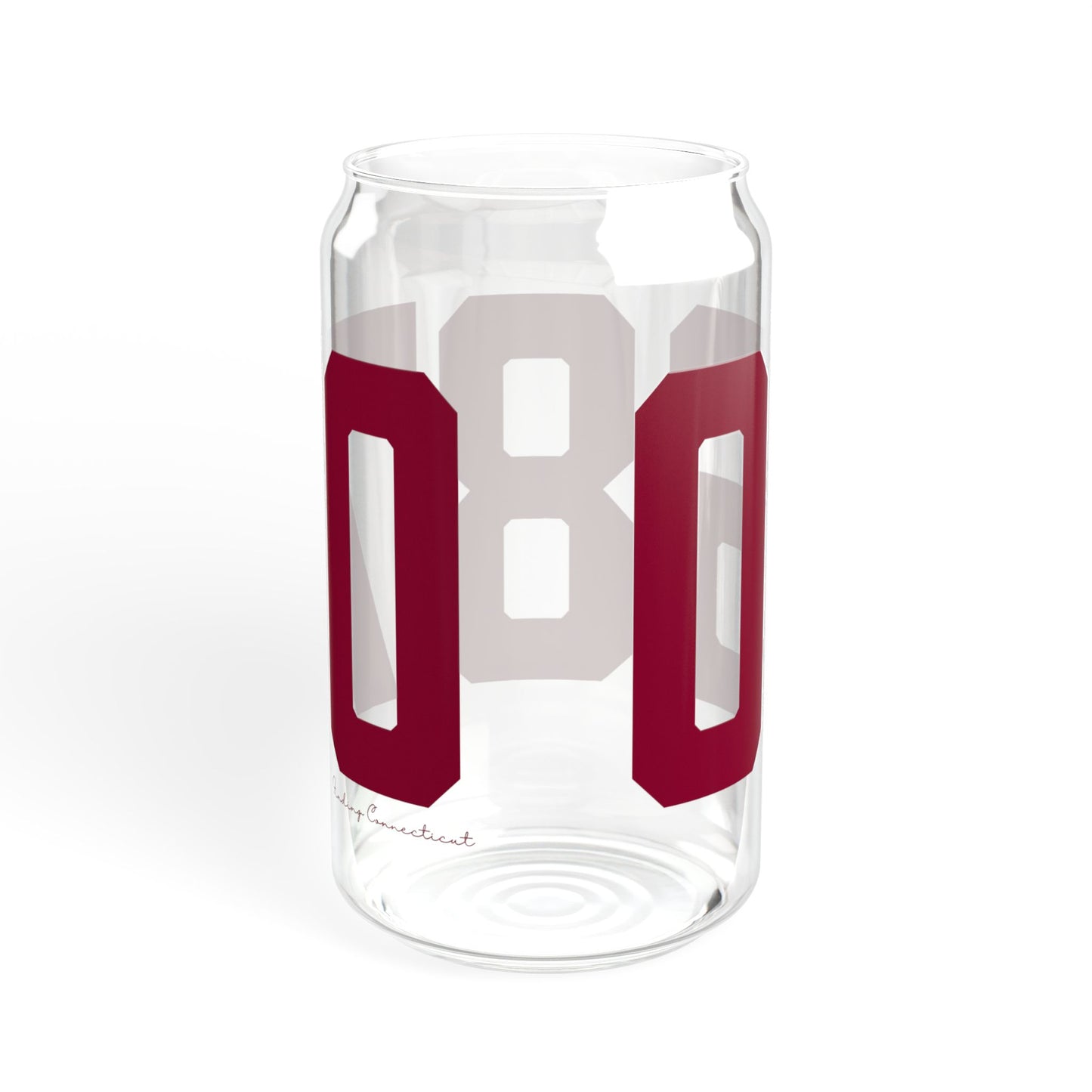 06870 - Greenwich Connecticut Zip Code Sipper Glass, 16oz