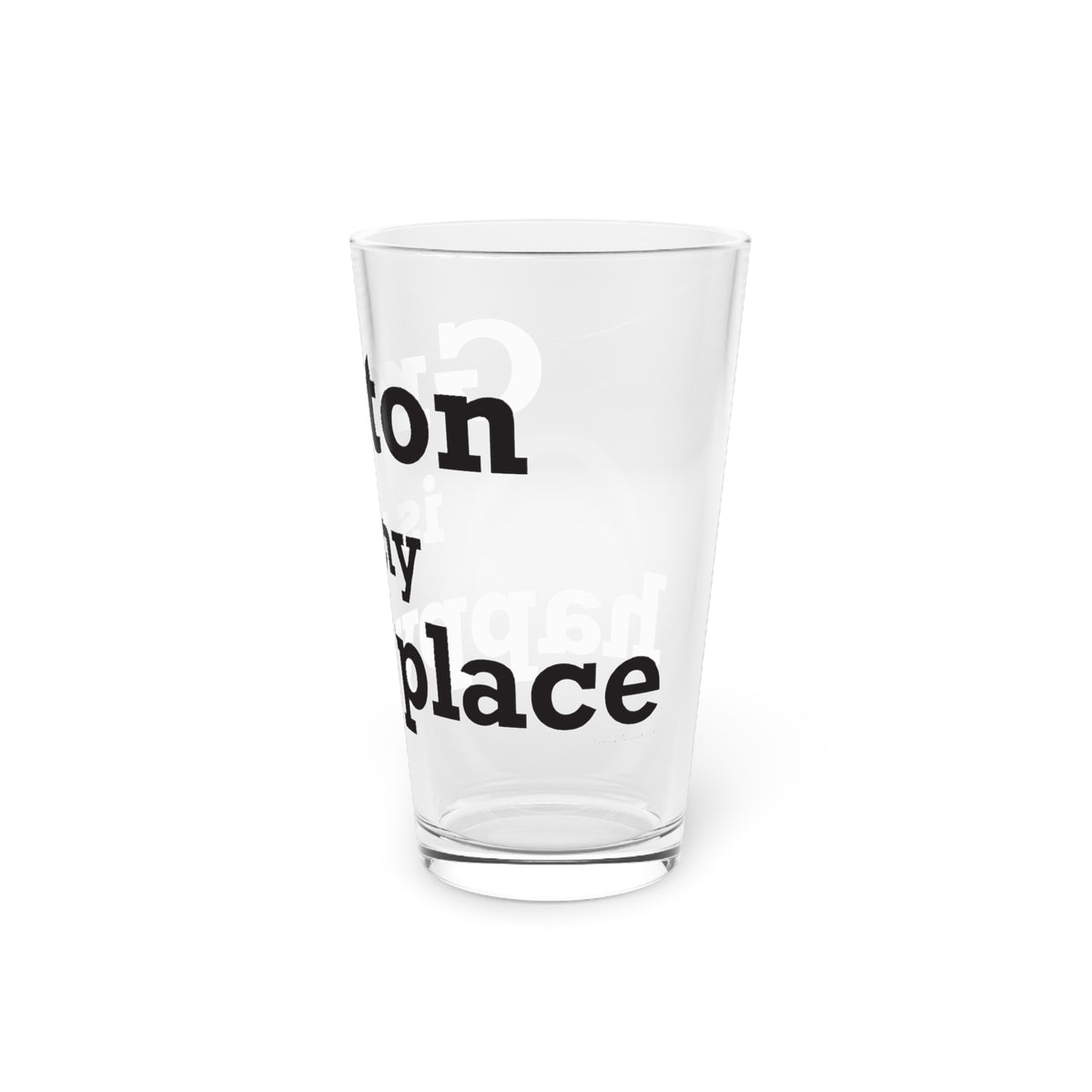 Groton is My Happy Place Pint Glass, 16oz