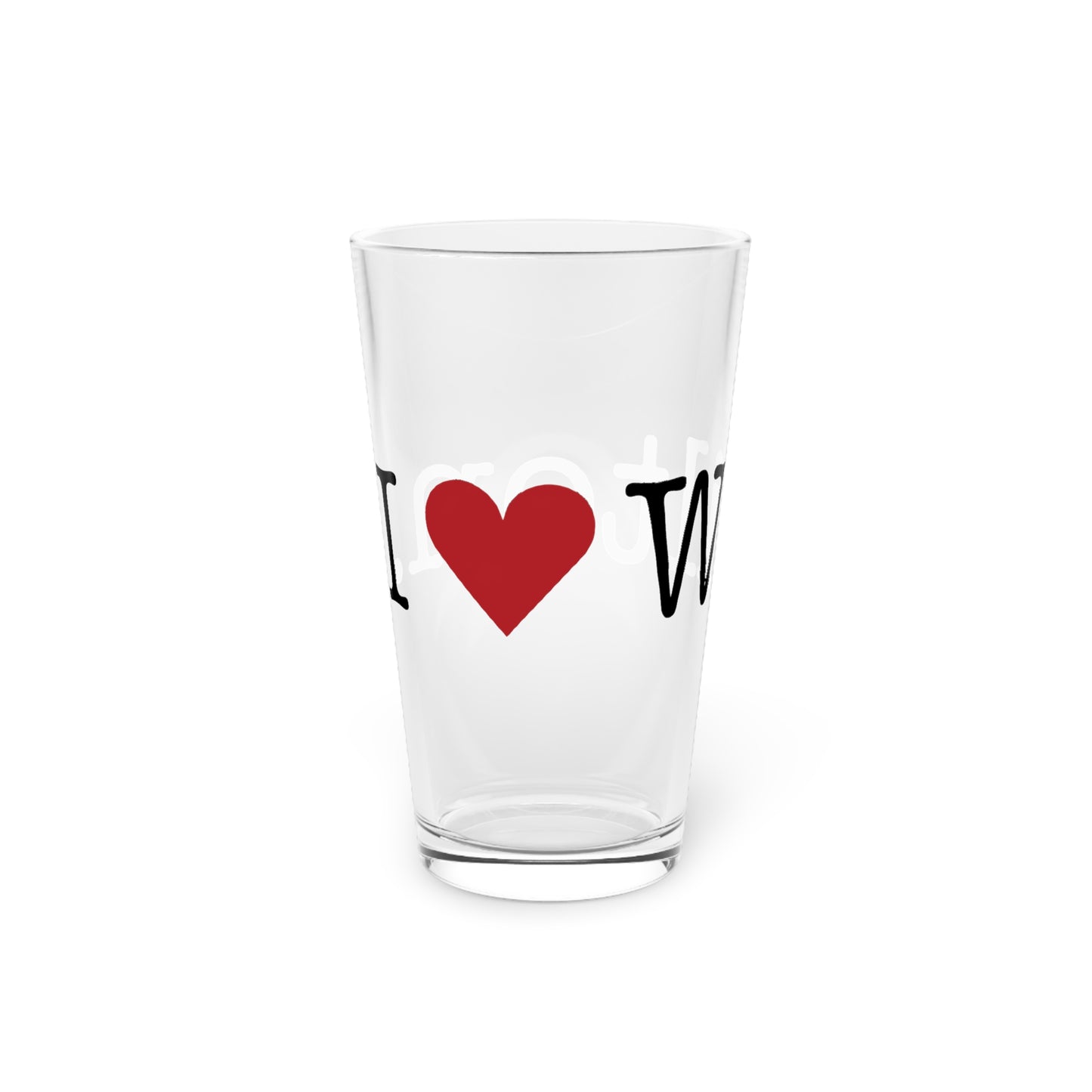 I Heart Wilton. Pint Glass, 16oz