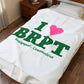 I Heart BRPT Velveteen Plush Blanket