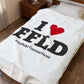 I Heart FFLD Velveteen Plush Blanket