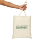 Just a kid from Cromwell Cotton Canvas Tote Bag (green)