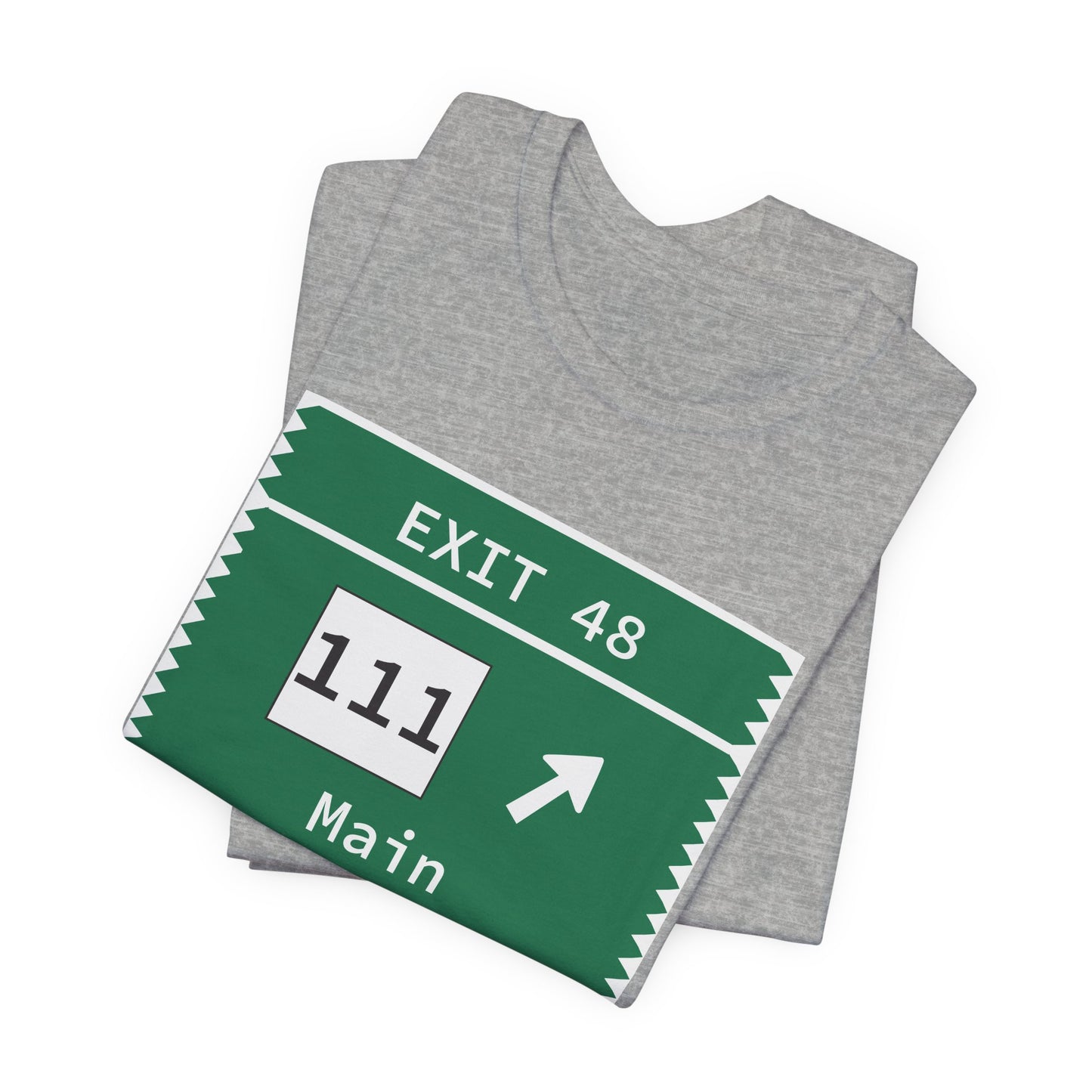 Vintage Merritt Parkway Exit 48 Sign Unisex Jersey Short Sleeve T-Shirt