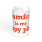 Stamford Is My Happy Place Sipper Glass, 16oz