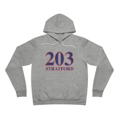 203 Stratford Red White & Blue Unisex Sponge Fleece Pullover Hoodie