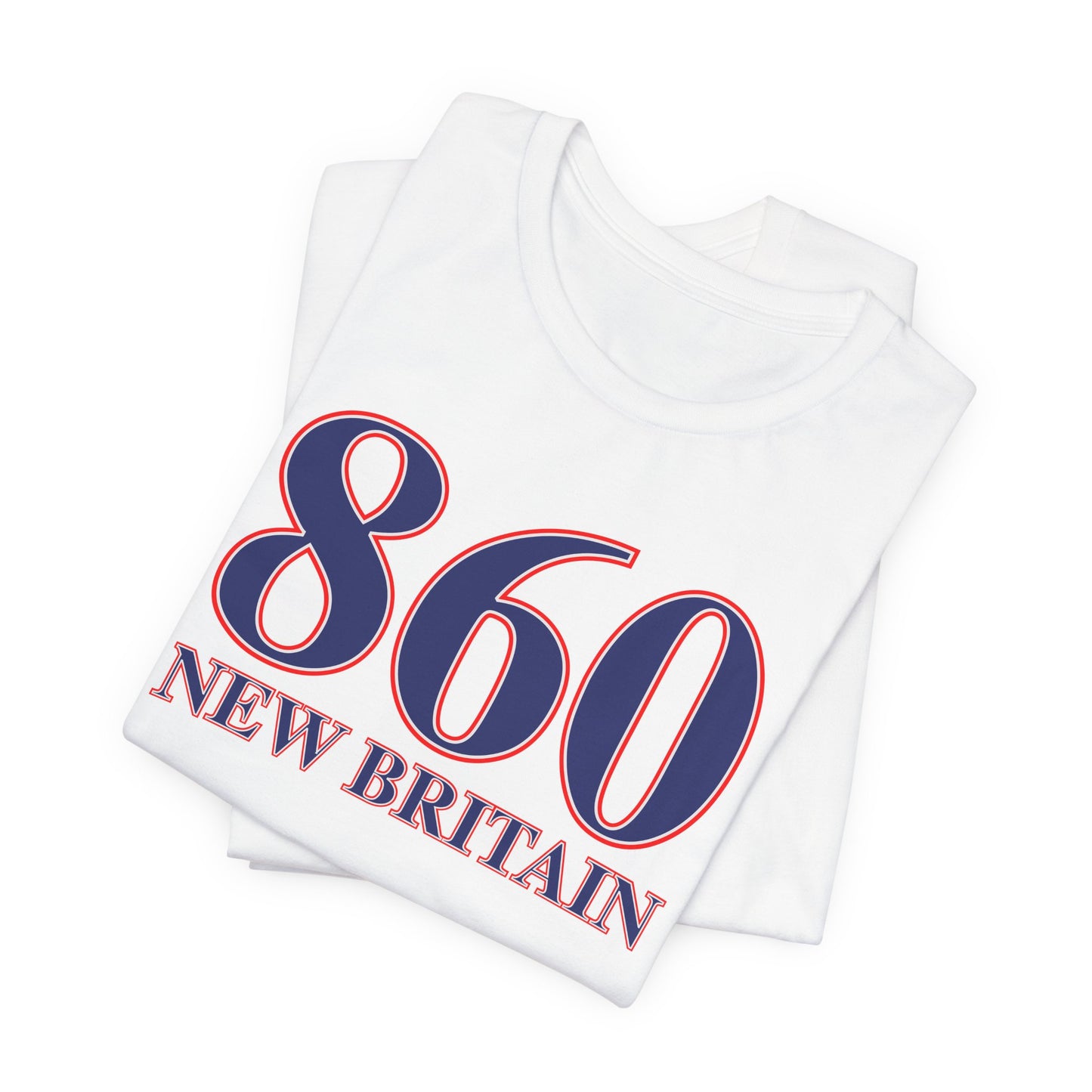 860 New Britain Red White & Blue Unisex Jersey Short Sleeve T-Shirt