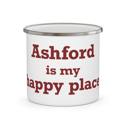 Ashford is My Happy Place Enamel Camping Mug