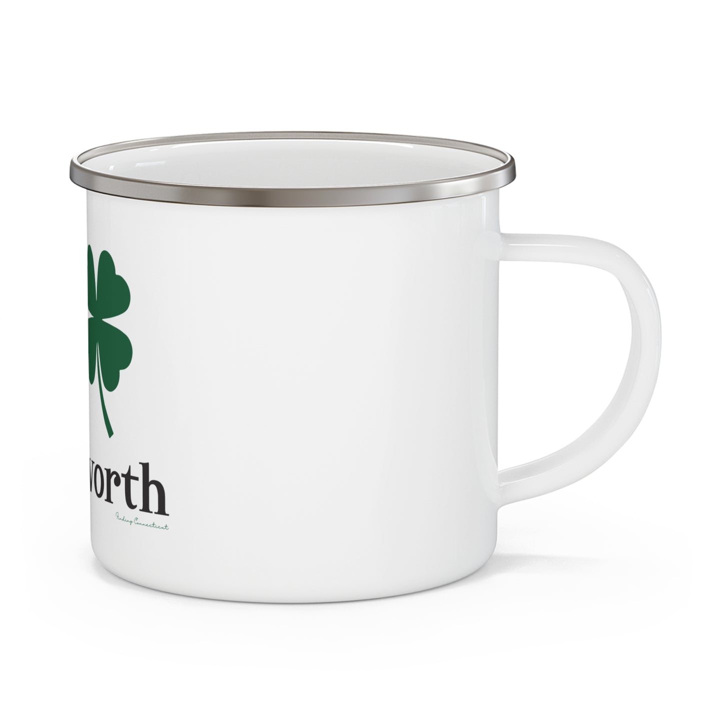 I Clover Killingworth Enamel Camping Mug