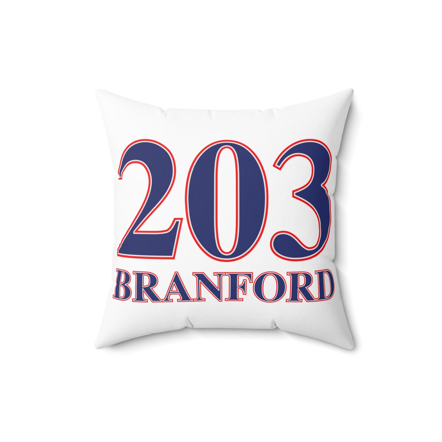 203 Branford Red White & BlueSpun Polyester Square Pillow