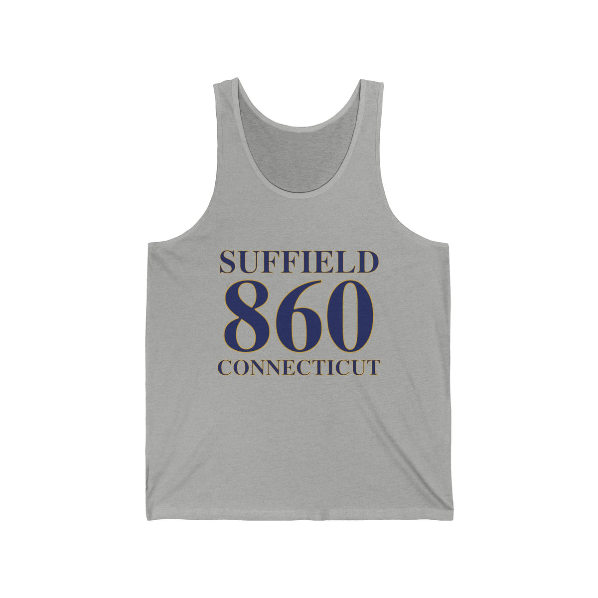 Suffield 860 Connecticut Unisex Jersey Tank Top