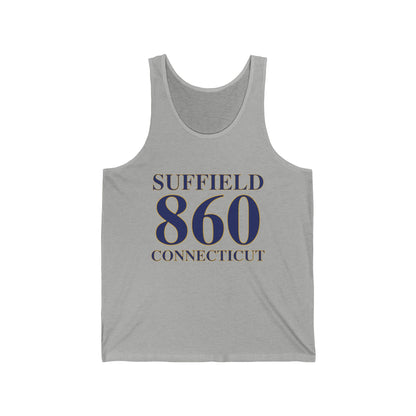 Suffield 860 Connecticut Unisex Jersey Tank Top