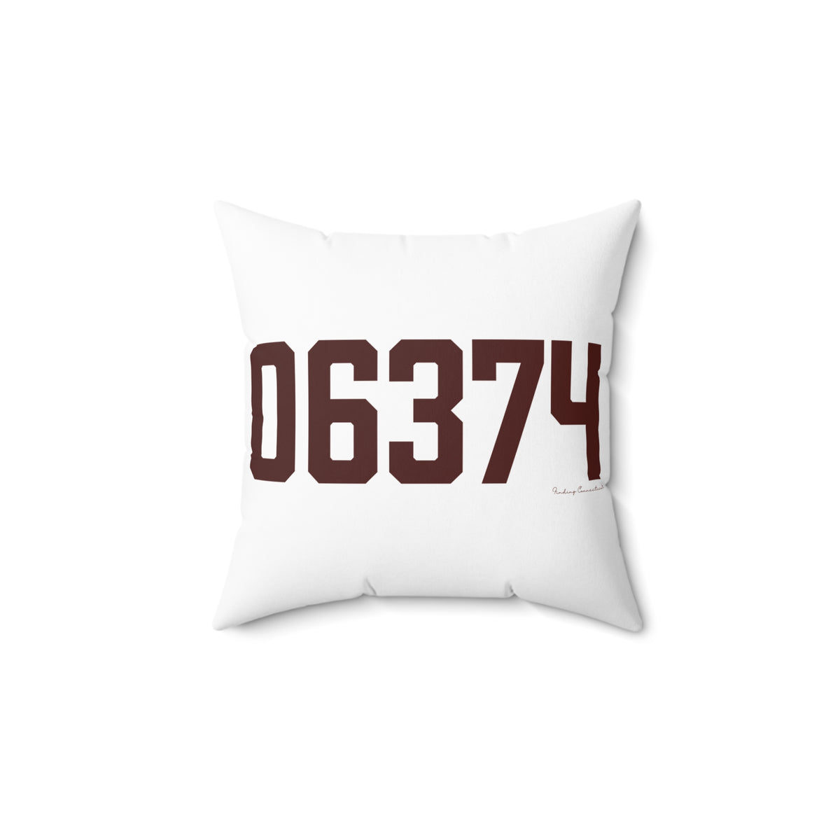 06374 Voluntown Connecticut Zip Code Spun Polyester Square Pillow