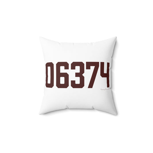 06374 Voluntown Connecticut Zip Code Spun Polyester Square Pillow