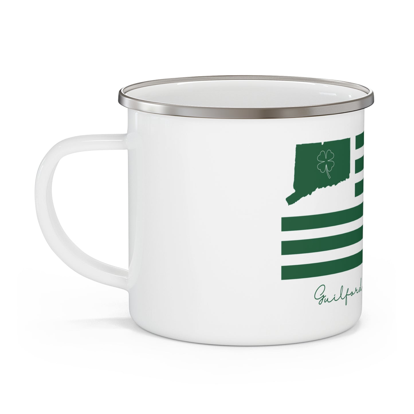 Guilford Connecticut St. Patrick’s Day Flag Enamel Camping Mug