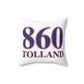 860 Tolland Red, White & Blue Spun Polyester Square Pillow