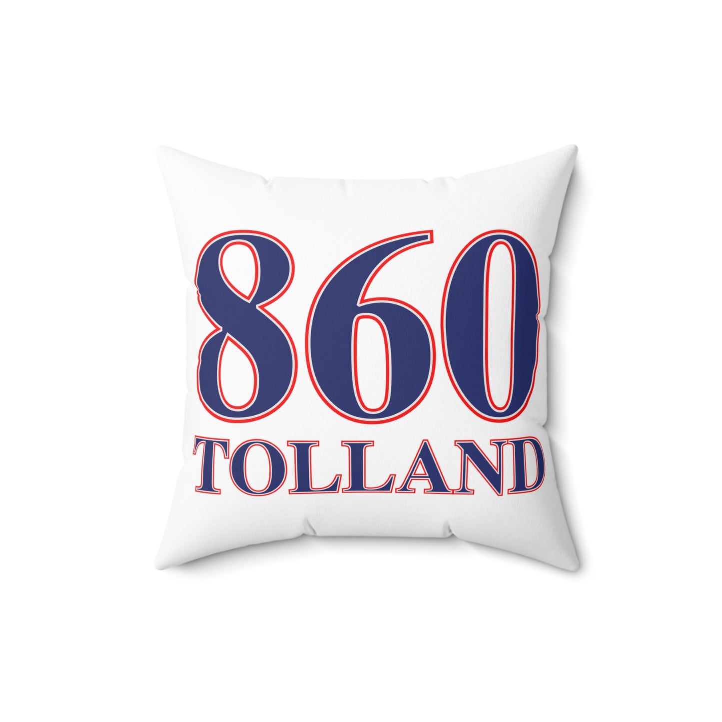 860 Tolland Red, White & Blue Spun Polyester Square Pillow
