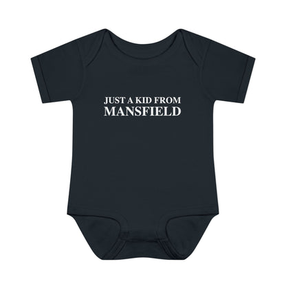 Just a kid from Mansfield Infant Baby Rib Bodysuit
