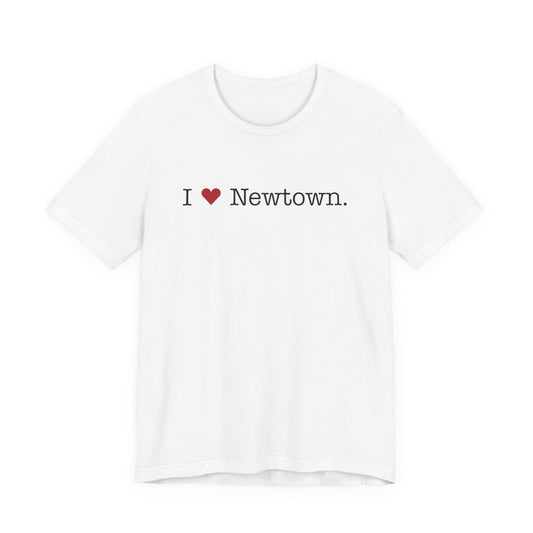 I Heart Newtown. Unisex Jersey Short Sleeve T-Shirt