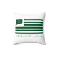 Andover Connecticut St. Patrick’s Day Flag  Spun Polyester Square Pillow