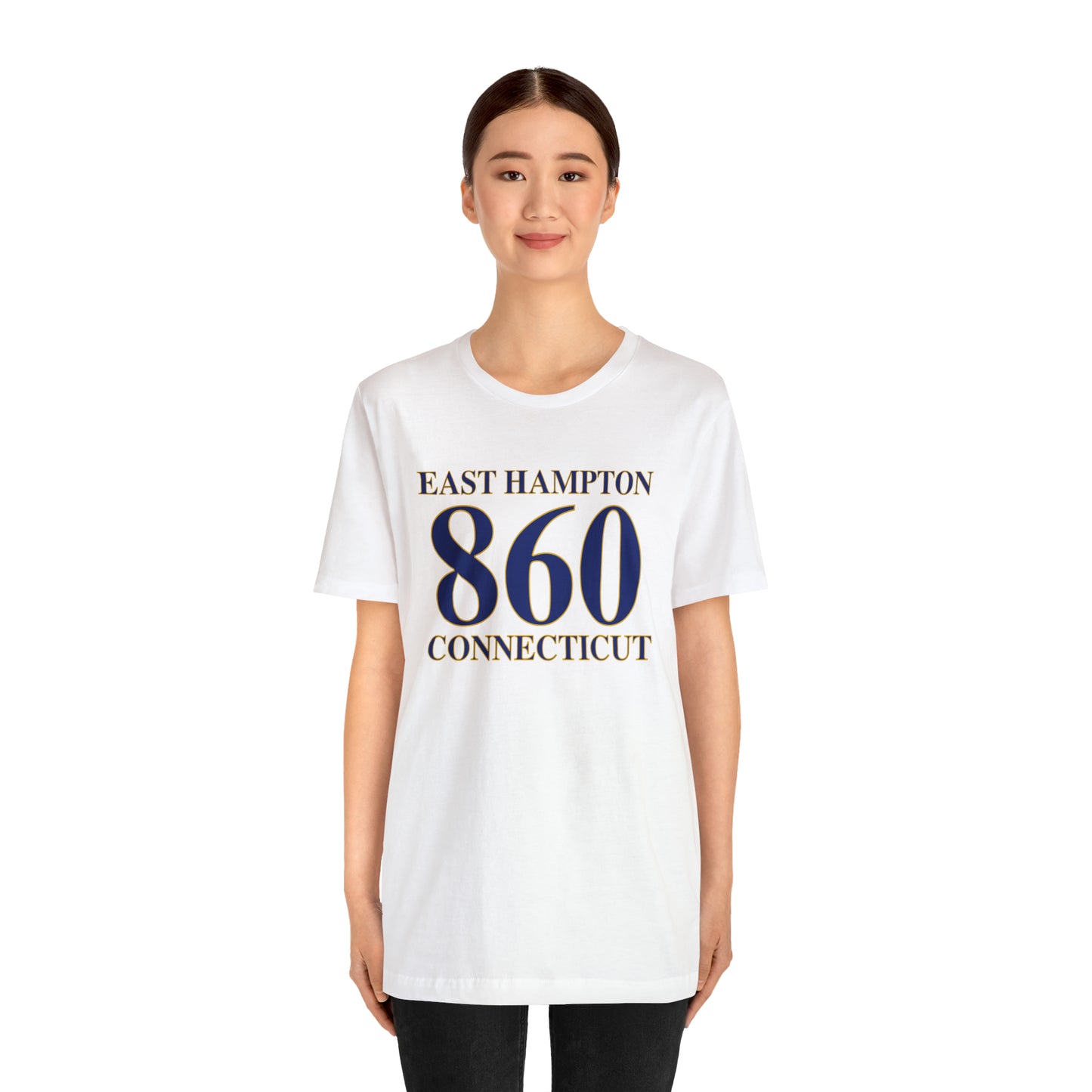 East Hampton 860 Connecticut Unisex Jersey Short Sleeve Tee