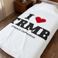 I Heart TRMB Velveteen Plush Blanket