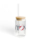 41 Tilt Rowayton Glass Can with Straw and Lid, 16oz