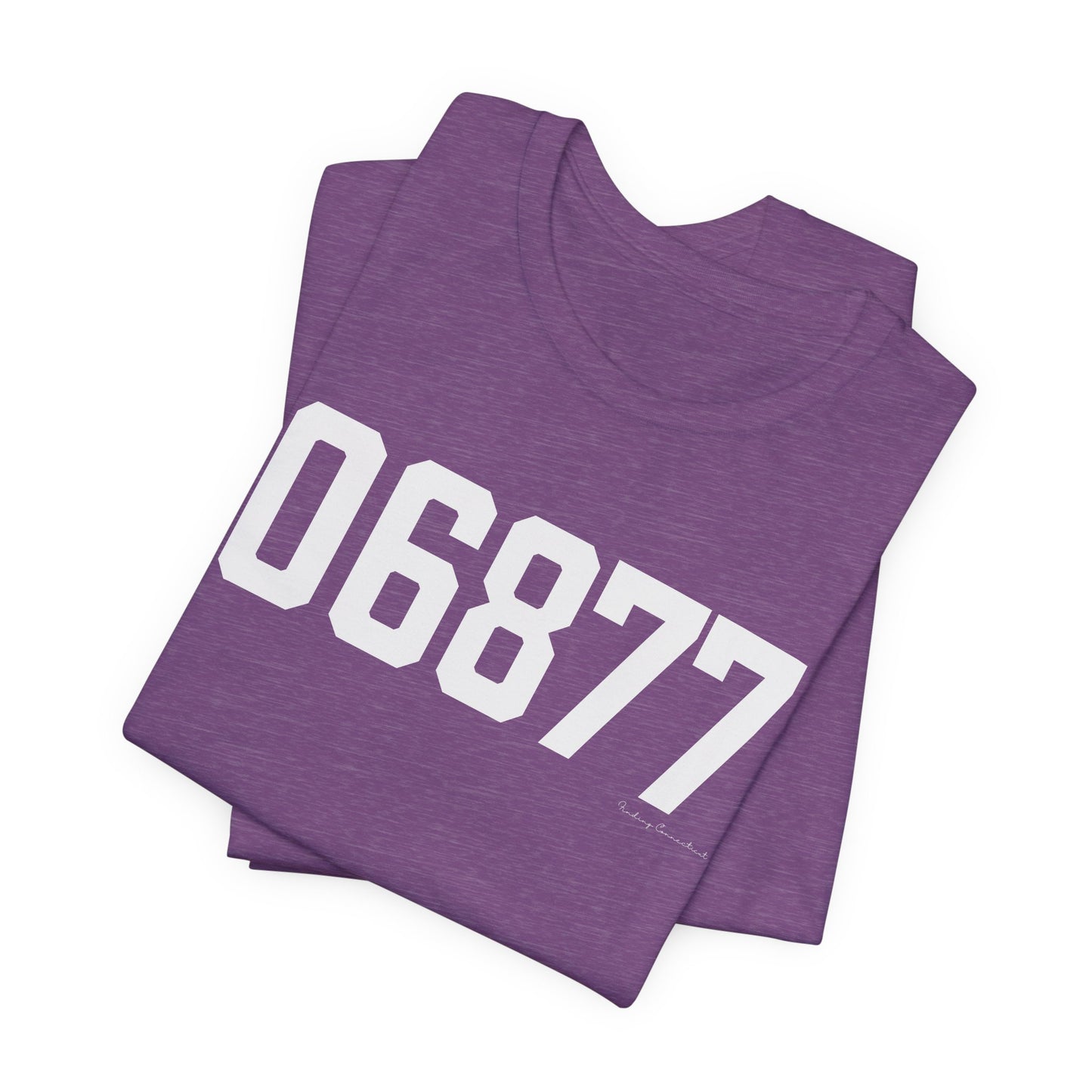 06877 Ridgefield CT Zip Code Unisex Jersey Short Sleeve T-Shirt
