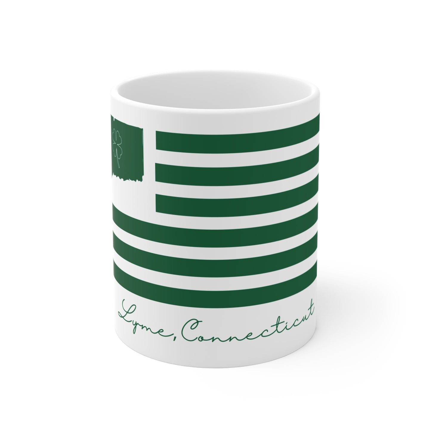 Lyme Connecticut St. Patrick’s Day Flag Mug 11oz