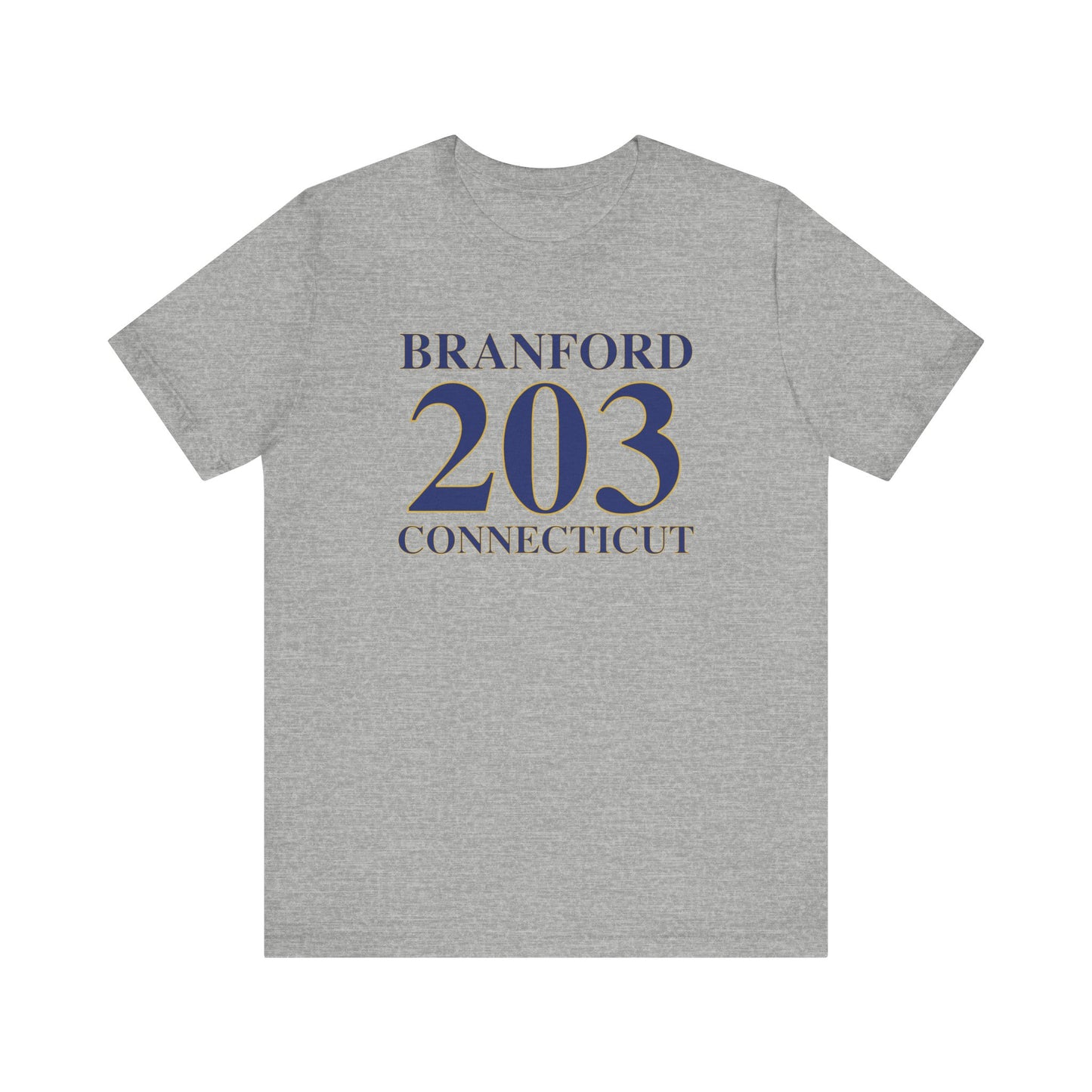 Branford 203 Connecticut Unisex Jersey Short Sleeve Tee