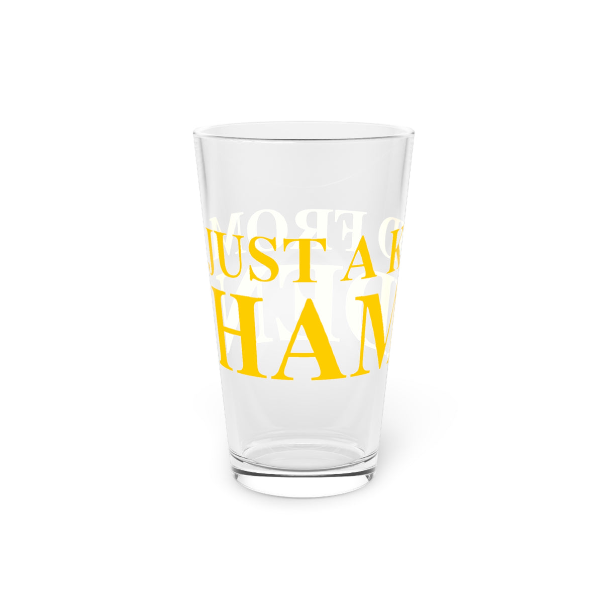Just a kid from Hamden Pint Glass, 16oz