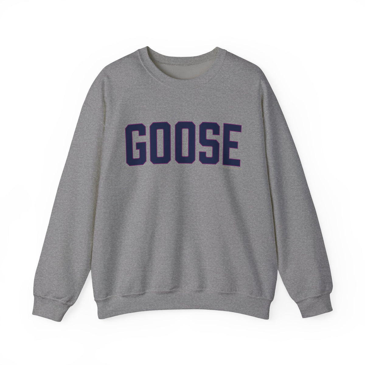 Goose Zip Code  Blue & Purple Unisex Heavy Blend™ Crewneck Sweatshirt