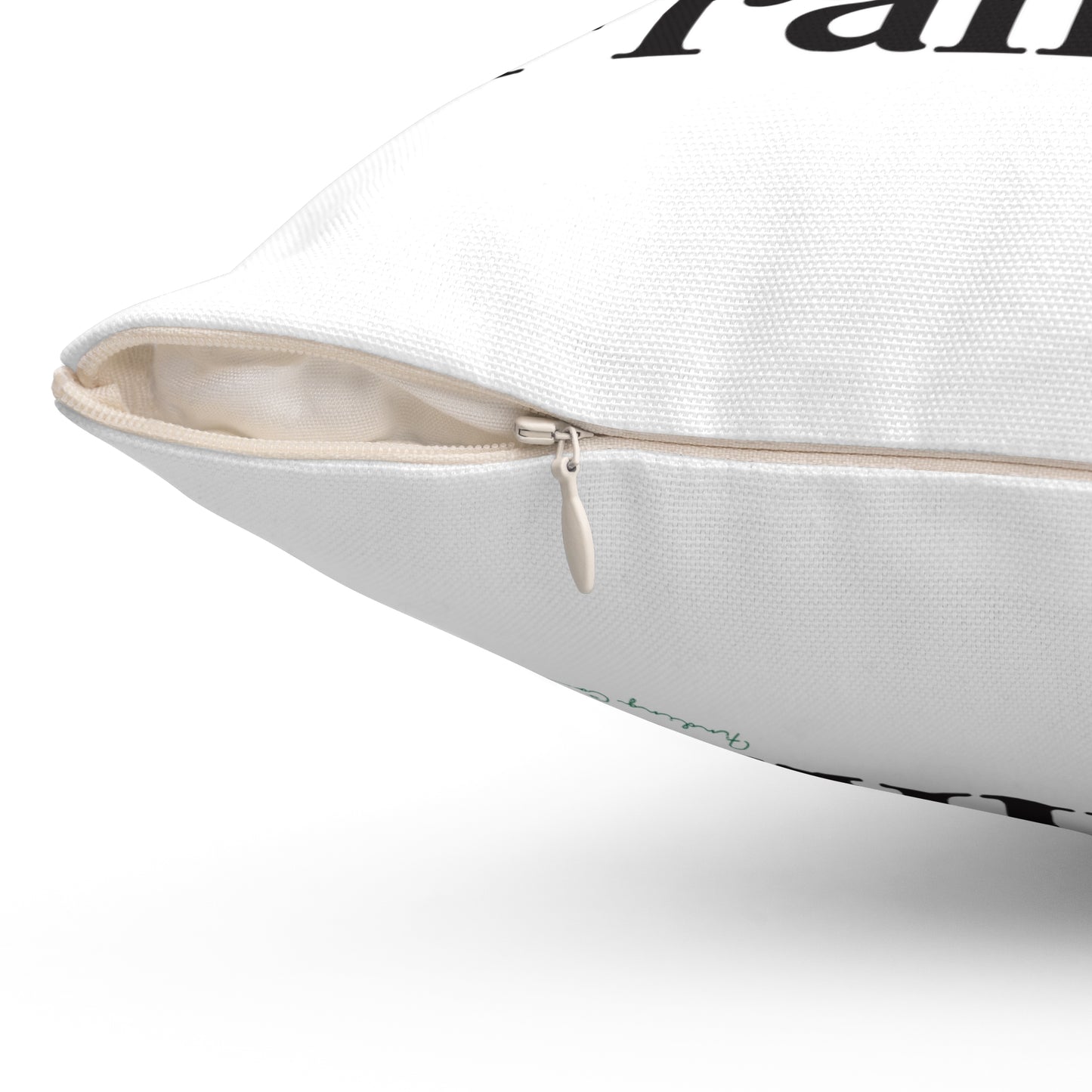 I Clover Franklin Spun Polyester Square Pillow