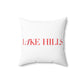 41 Tilt Lake Hills Spun Polyester Square Pillow