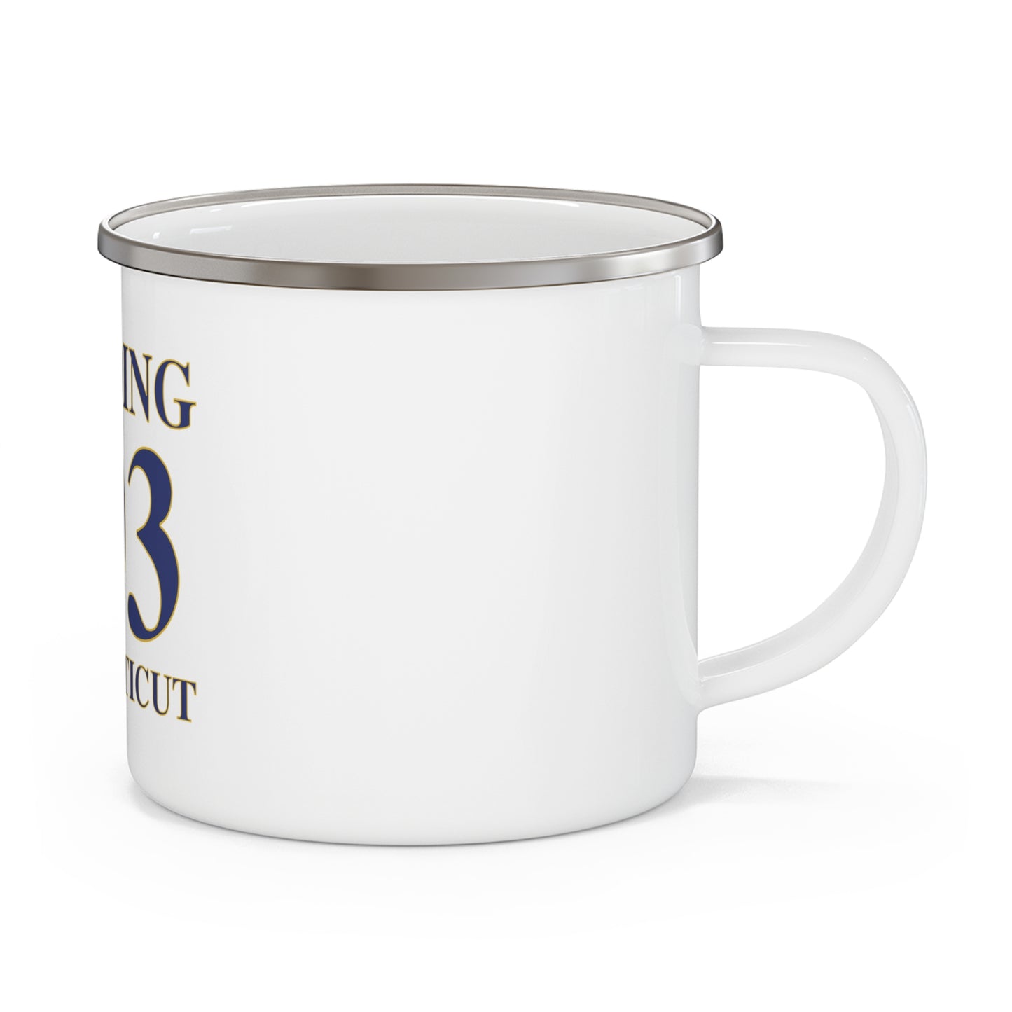 Redding 203 Connecticut  Enamel Camping Mug