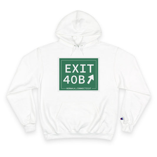 Vintage Exit 40B Merritt Parkway Sign Champion Hoodie