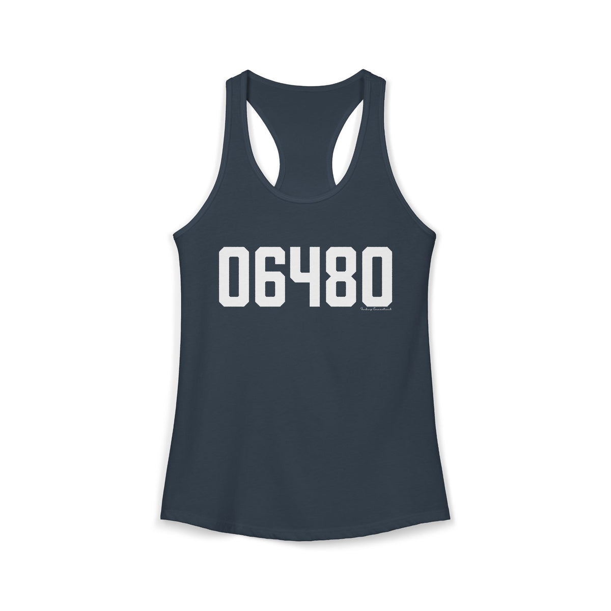06480 Portland CT Zip Code Women's Ideal Racerback Tank Top