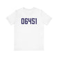 06451 Meriden Connecticut Zip Code Unisex Jersey Short Sleeve T-Shirt