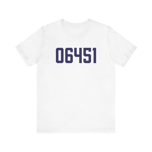 06451 Meriden Connecticut Zip Code Unisex Jersey Short Sleeve T-Shirt