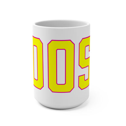 Goose Zip Code Yellow & Pink Mug 15oz