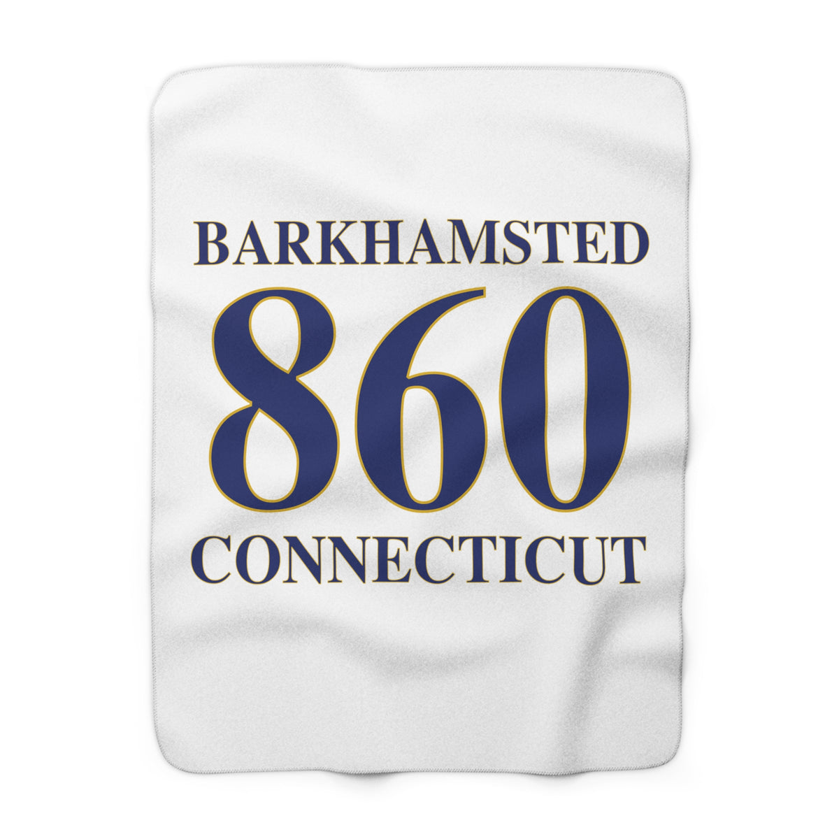 Barkhamsted 860 Connecticut Sherpa Fleece Blanket