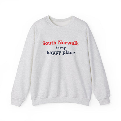 South Norwalk is My Happy Place Unisex Heavy Blend™ Crewneck Sweatshirt