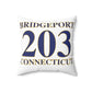 Bridgeport 203 Connecticut Spun Polyester Square Pillow