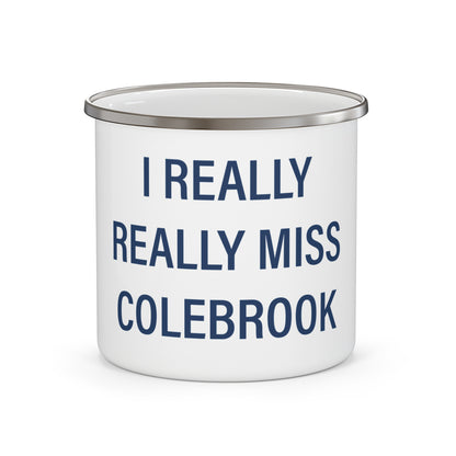 I Really Really Miss Colebrook Enamel Camping Mug