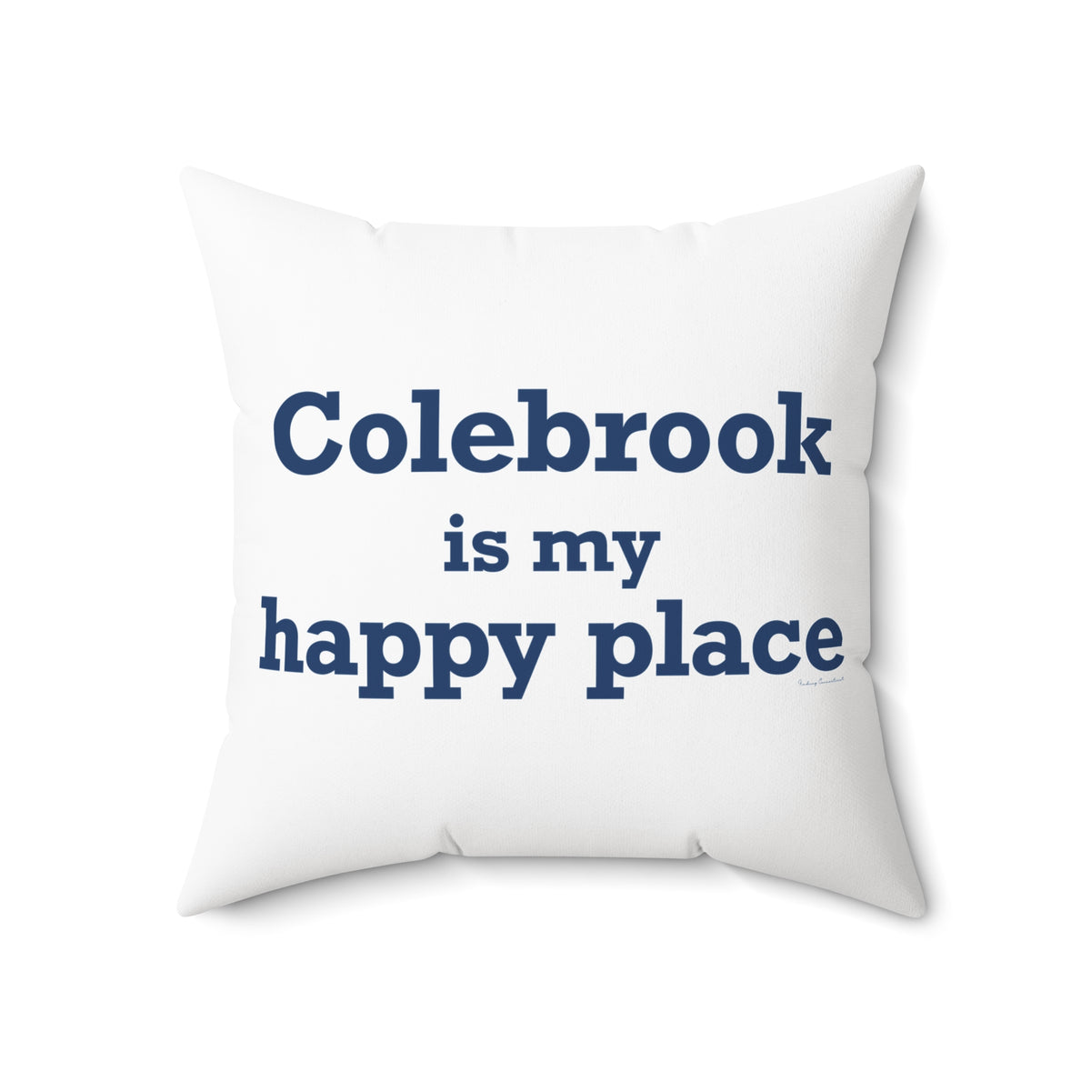 Colebrook is my Happy Place Polyester Square Pillow
