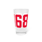 06468 Monroe Connecticut Zip Code Pint Glass, 16oz