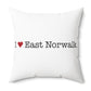 I Heart East Norwalk. Spun Polyester Square Pillow