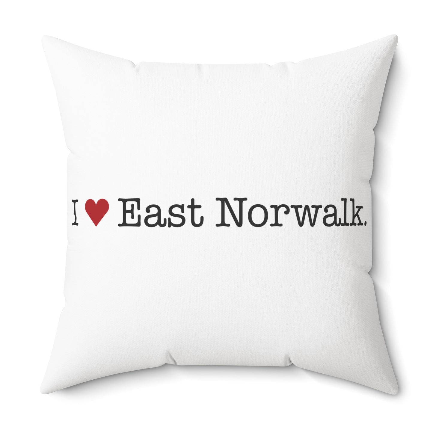 I Heart East Norwalk. Spun Polyester Square Pillow