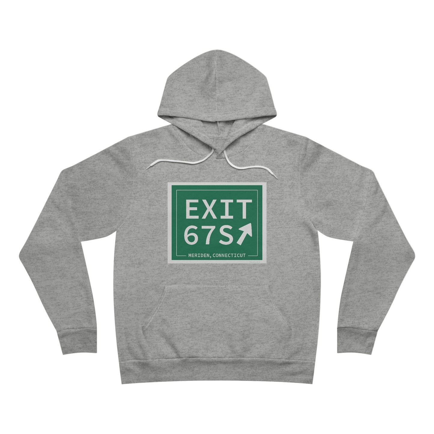Vintage Exit 67S WCP Sign Unisex Sponge Fleece Pullover Hoodie