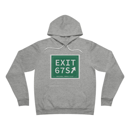 Vintage Exit 67S WCP Sign Unisex Sponge Fleece Pullover Hoodie
